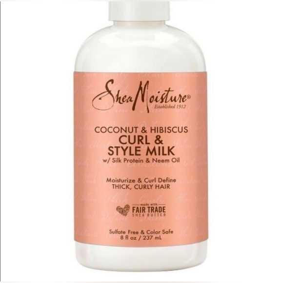 Shea Moisture Coconut & Hibiscus Curl & Style Milk 8 Oz - Picture 3 of 3